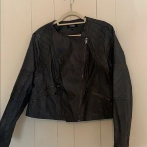 Faux leather moto jacket in XL brand new
